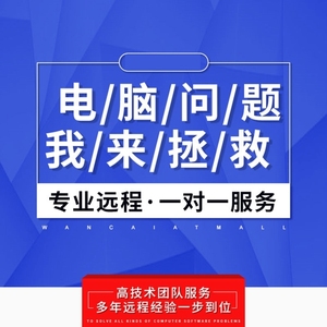 4.5元电脑网络服务咨询维修系统重装远程蓝屏修复技术win7